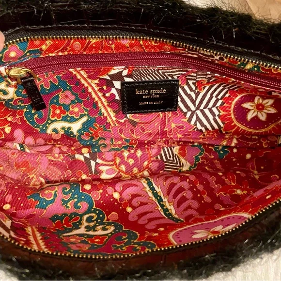 Kate Spade Black Faux Fur Shoulder Bag - Picture 7 of 7